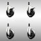 Service Caster 5 Inch 316SS Soft Rubber Swivel 7/8 Inch Stem Caster Lock Brake SCC, 2PK SCC-SS316TTLEX20S514-SRS-2-S-2-78 - alternate 2